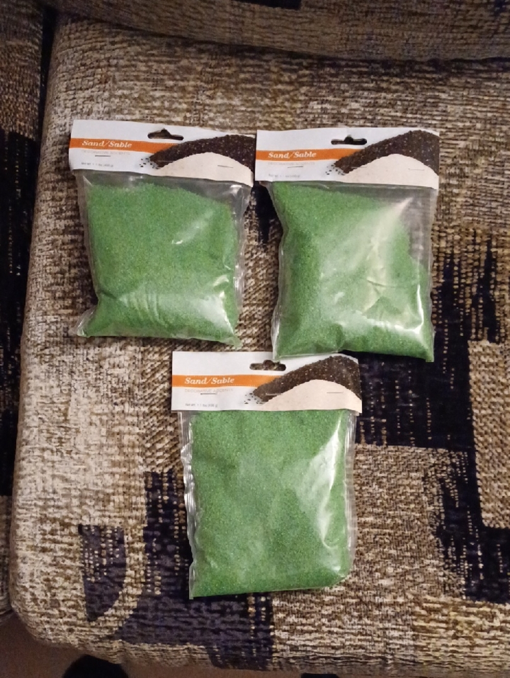4/$30 New Green Sand - Decorative Accent (3 Sealed Bags)